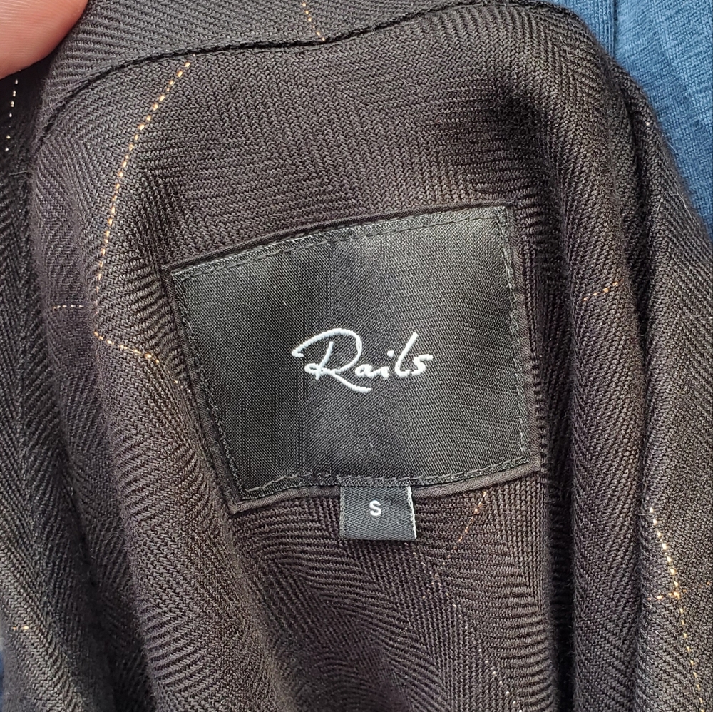 Rails Rayon Metallic Windowpane Top - image 6